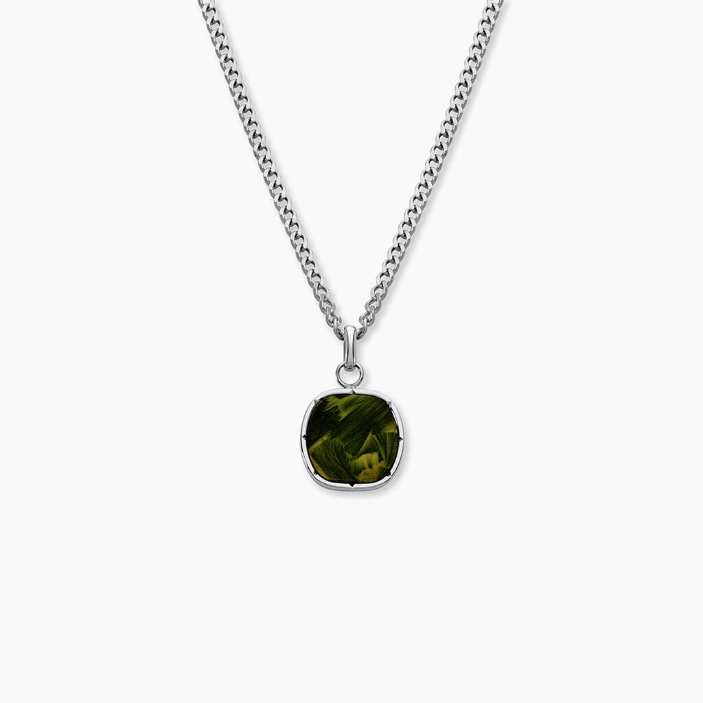 Collier Jourdan Azeneth Acier Argenté - Nouveautés bijoux Homme | Histoire d’Or