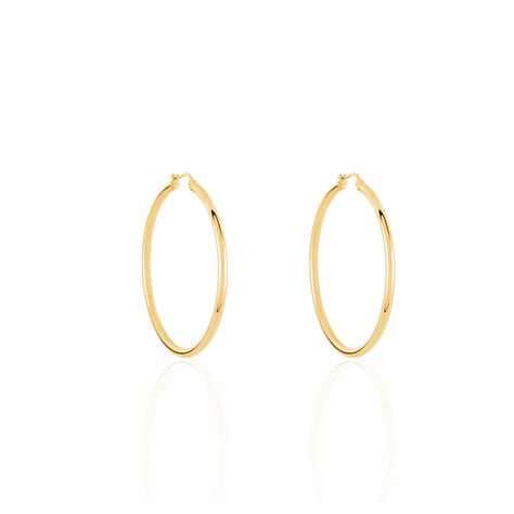 Créoles Creolia Acier Jaune - Boucles d'oreilles créoles Femme | Histoire d’Or