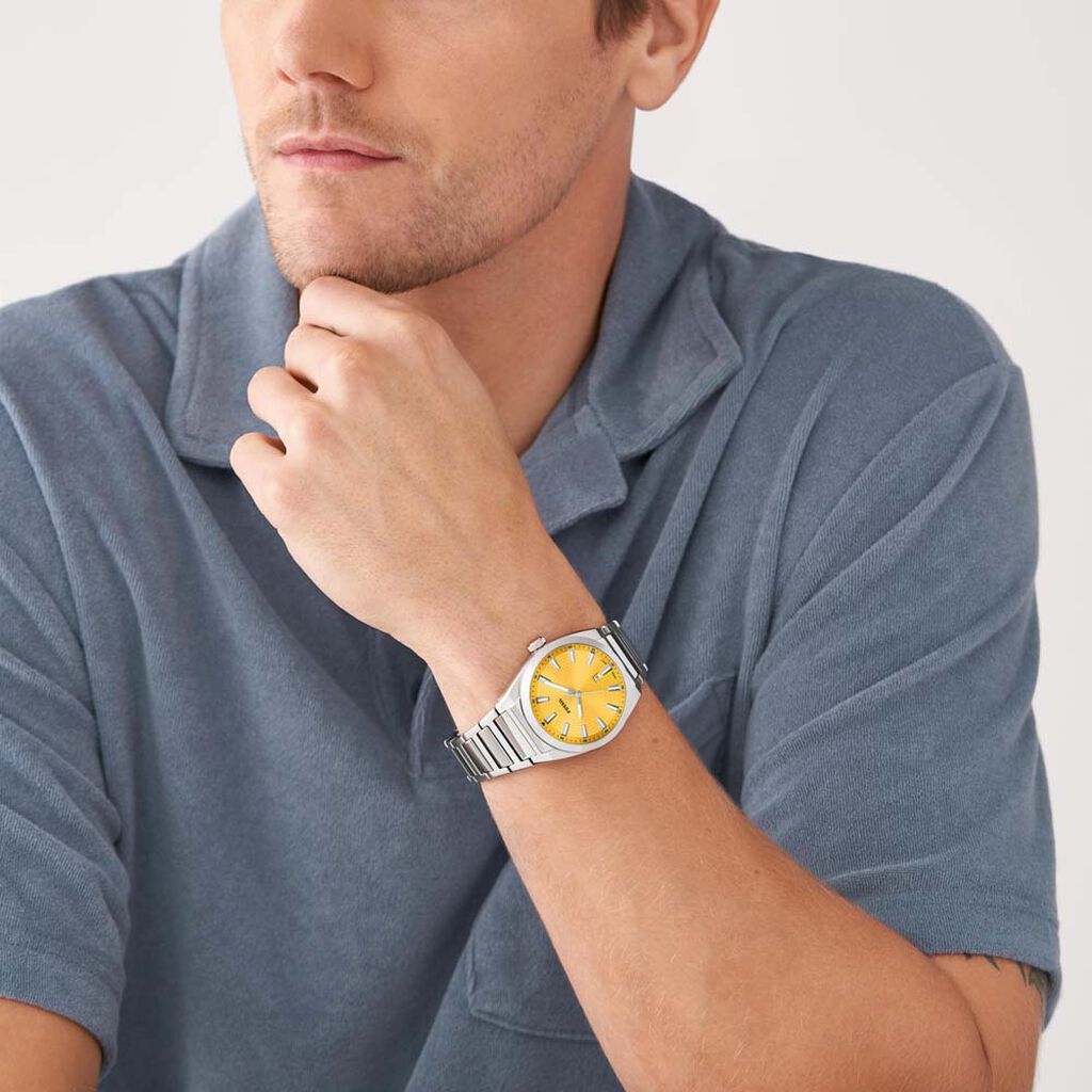 Montre Fossil Everett Jaune - Montres Homme | Histoire d’Or
