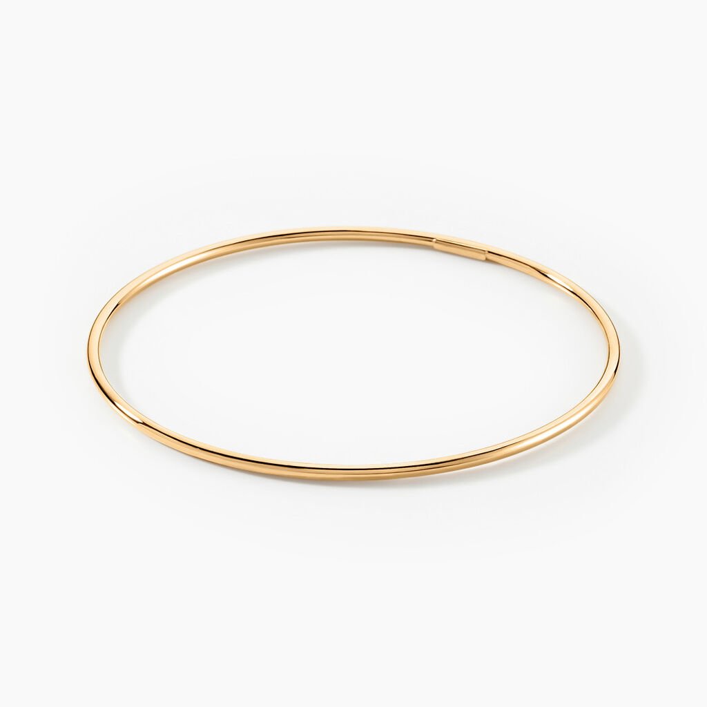 Bracelet Jonc Xylina Fil Rond Lisse Or Jaune - Bracelets joncs Famille | Histoire d’Or