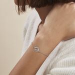 Bracelet Argent Blanc Colombina - Bracelets Femme | Histoire d&rsquo;Or