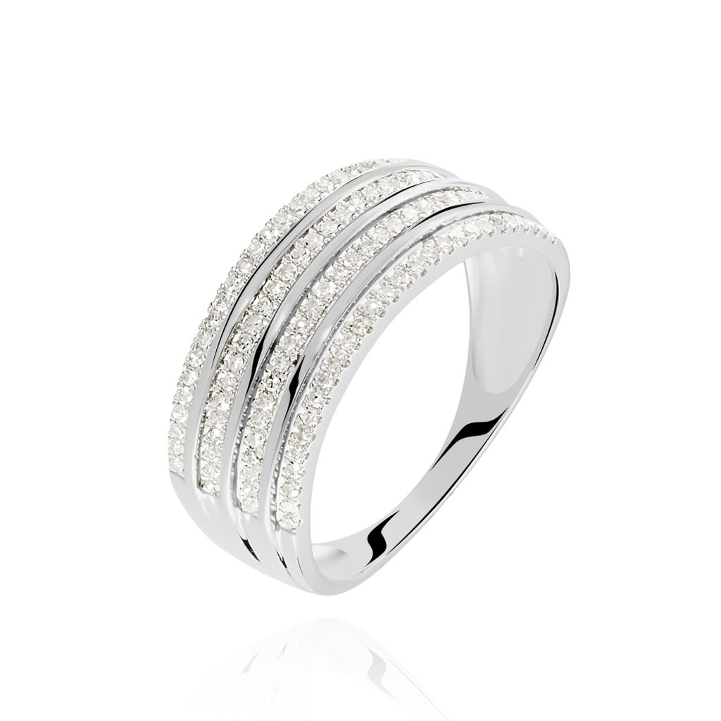 Bague Rayanna Or Blanc Diamant - Bagues avec pierre Femme | Histoire d&rsquo;Or