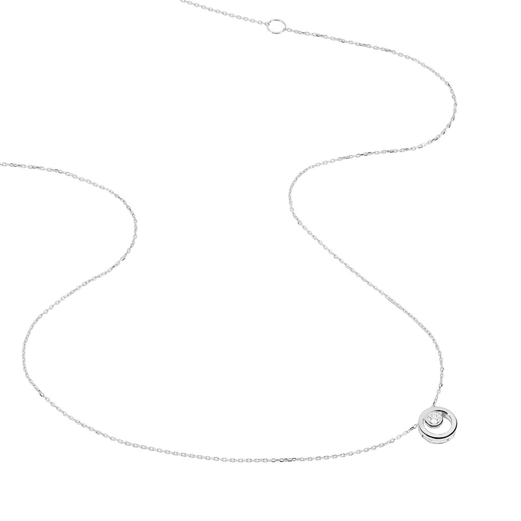 Collier Fidelia Or Blanc Diamant - Colliers Femme | Histoire d’Or