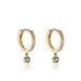 Creoles Dili Plaqué Or Pierres - Boucles d'oreilles créoles Femme | Histoire d’Or