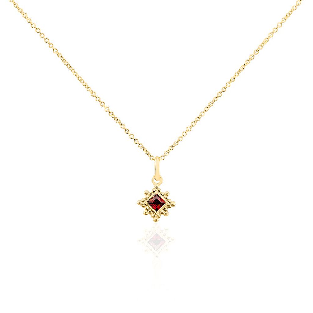 Collier Bobbie Plaqu&eacute; Or Jaune Oxyde De Zirconium - Colliers Femme | Histoire d&rsquo;Or