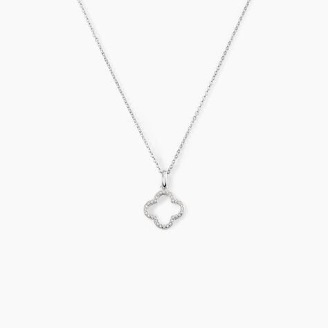 Collier Argent Blanc Finnegan Oxydes De Zirconium - Colliers fantaisie Femme | Histoire d&rsquo;Or
