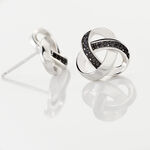 Boucles D'oreilles Puces Melina Argent Blanc Oxyde De Zirconium - Boucles d'oreilles fantaisie Femme | Histoire d&rsquo;Or