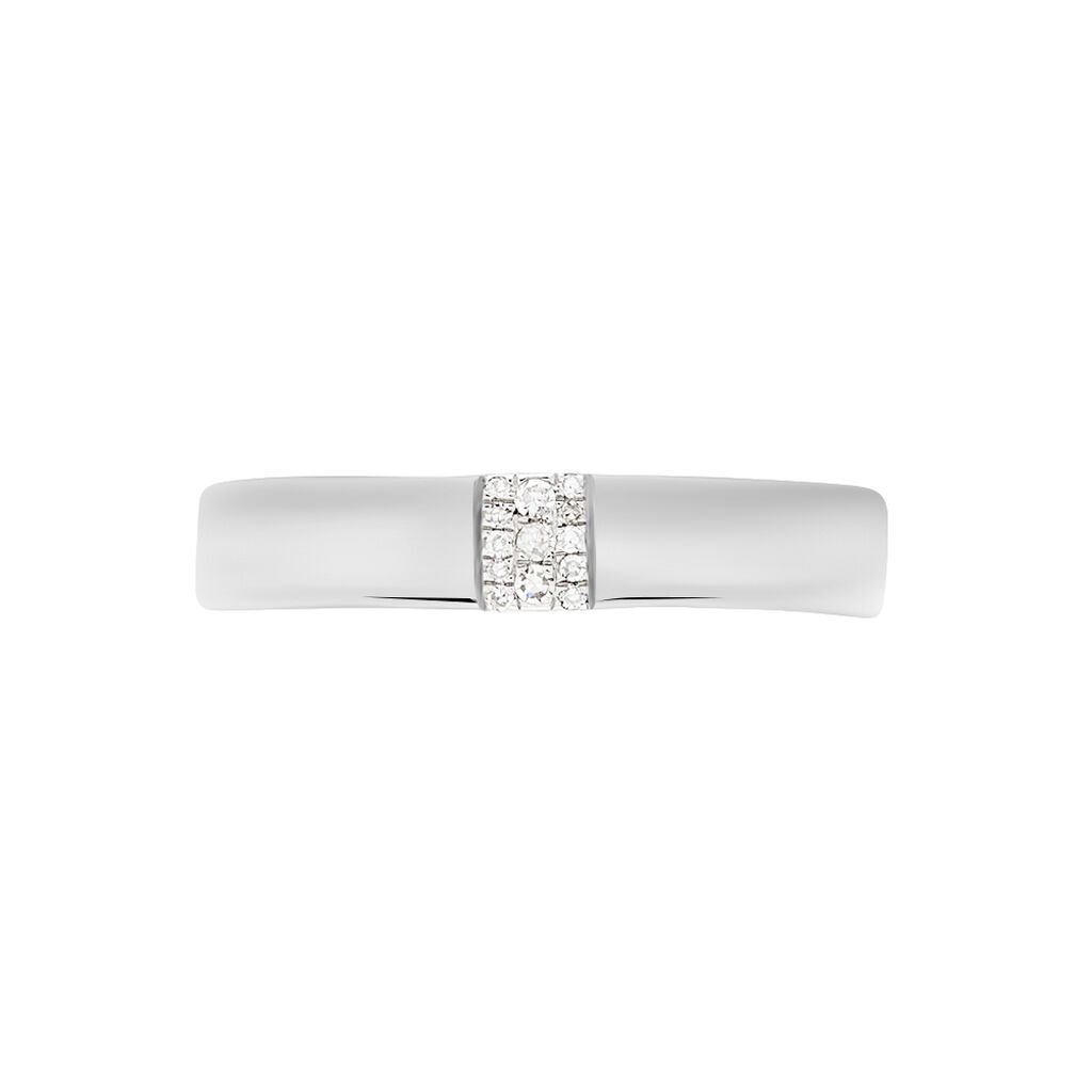 Bague Hajila Or Blanc Diamant - Bijoux personnalis&eacute;s Femme | Histoire d&rsquo;Or