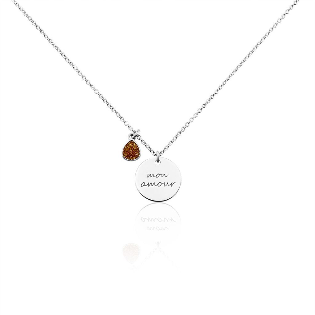 Collier Argent Muscari Glitter