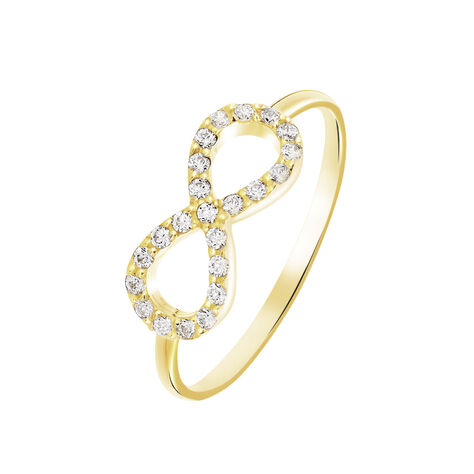 Bague Klothilda Or Jaune Oxyde De Zirconium - Bagues avec pierre Femme | Histoire d’Or