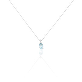 Collier Audea Or Blanc Topaze Et Oxyde De Zirconium - Colliers Femme | Histoire d’Or