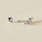 Piercing D'oreille Unitaire Acadia Argent Blanc Oxyde De Zirconium - Piercings d'oreilles Femme | Histoire d&rsquo;Or