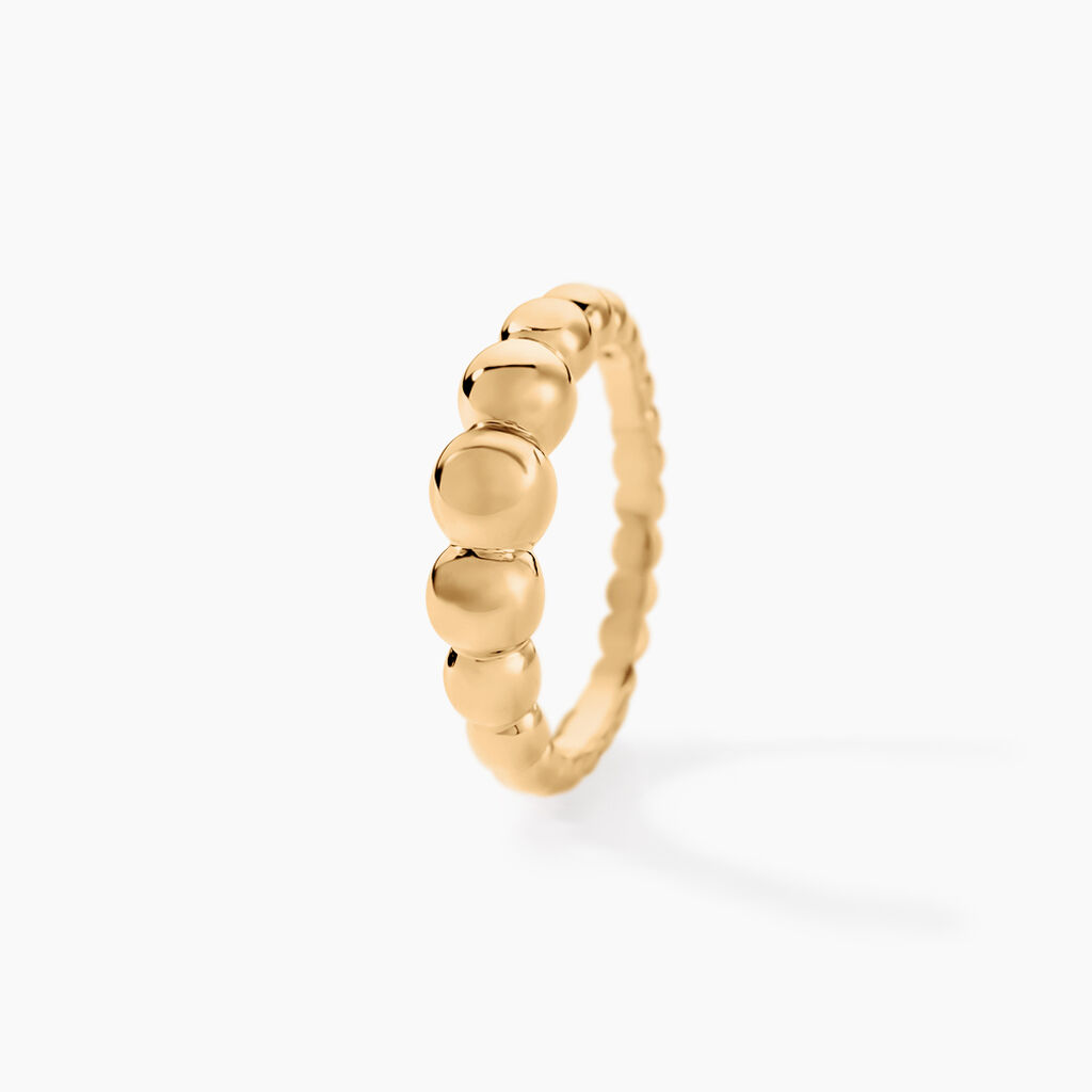 Bague Golden Beans Plaque Or Jaune - Bagues fantaisie Femme | Histoire d’Or