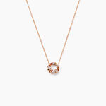 Collier Camelia Argent Rose Oxyde De Zirconium - Colliers fantaisie Femme | Histoire d&rsquo;Or