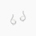 Boucles D'oreilles Puces Cassiopea Or Blanc Oxyde Et Perle De Culture - Clous d'oreilles Femme | Histoire d’Or