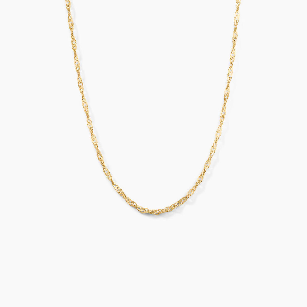 Chaîne Imanie Maille Singapour Or Jaune