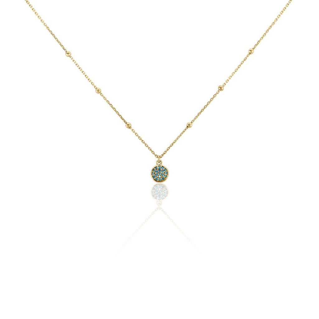 Collier Plaqué Or Jaune Mikayla Oxydes De Zirconium - Colliers fantaisie Femme | Histoire d’Or
