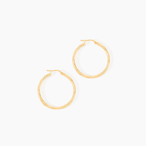 Créoles Youri Or Jaune - Boucles d'oreilles créoles Femme | Histoire d’Or