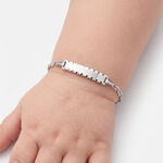 Bracelet Identit&eacute; Esta Maille For&ccedil;at Or Blanc - Bracelets Communion Enfant | Histoire d&rsquo;Or