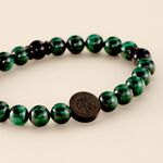 Bracelet Jourdan Acier Noir Malachite - Bracelets Homme | Histoire d&rsquo;Or