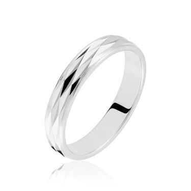 Alliance Harmonia Facetee Or Blanc