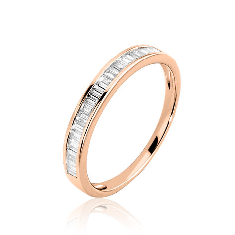 Bague Clemence Or Rose Diamant - Bagues avec pierre Femme | Histoire d’Or