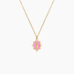 Collier Febo Argent Dor&eacute; A L'Or 750/1000 Oxyde De Zirconium - Colliers Femme | Histoire d&rsquo;Or