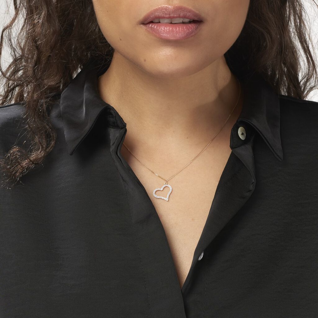Collier Sallie Or Jaune Strass - Colliers Femme | Histoire d’Or