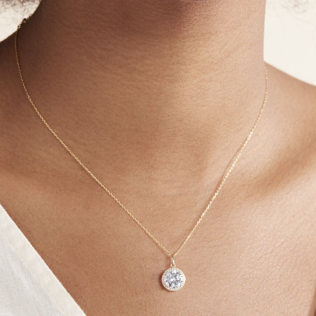 Collier Adil Or Jaune Oxyde De Zirconium - Colliers Femme | Histoire d’Or