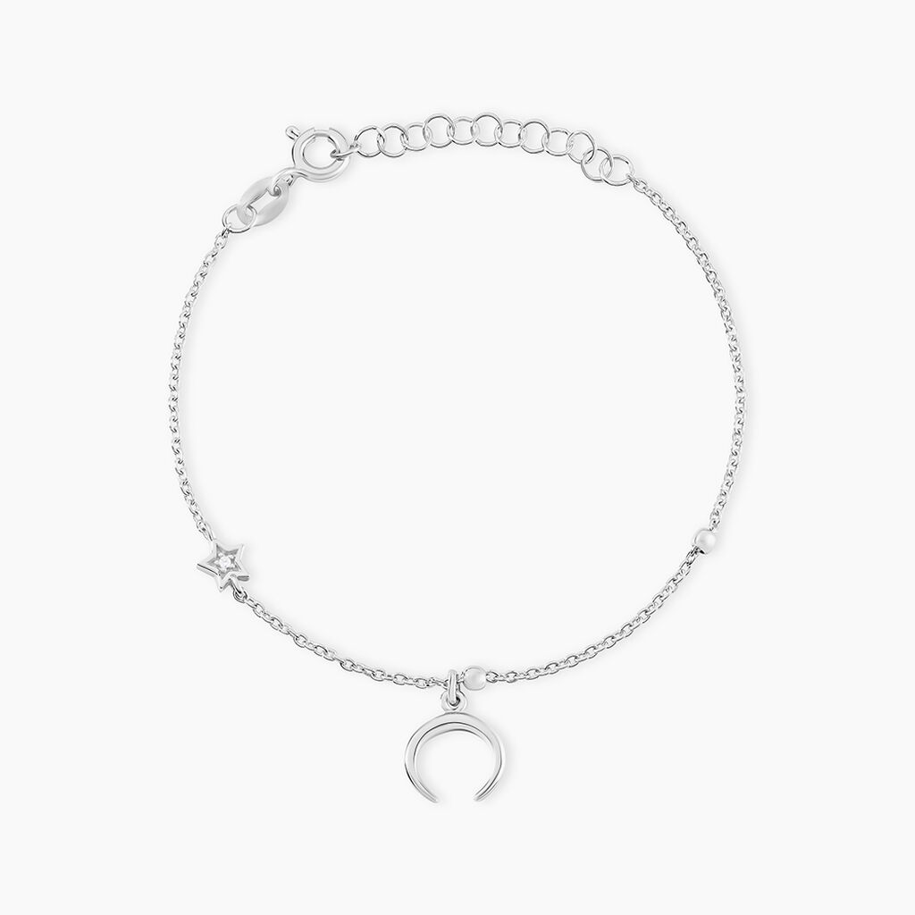 Bracelet Serenella Argent Blanc Oxyde De Zirconium - Bracelets Femme | Histoire d&rsquo;Or