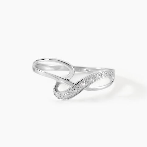 Bague Emma-lise Or Blanc Diamant - Bagues solitaires Femme | Histoire d&rsquo;Or