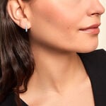 Cr&eacute;oles Rio Argent Blanc Oxyde De Zirconium - Boucles d'oreilles cr&eacute;oles Femme | Histoire d&rsquo;Or
