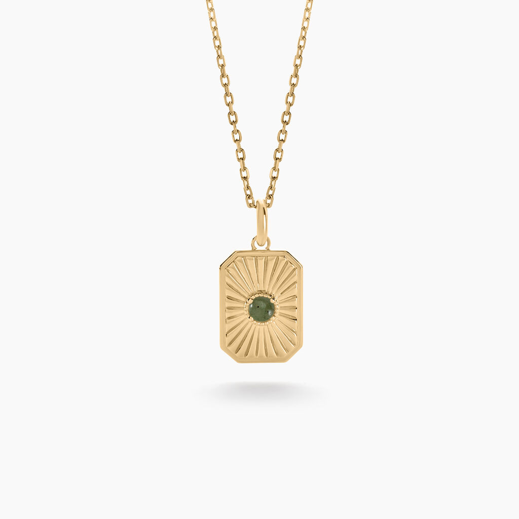 Collier Ensoleillée Plaqué Or Jaune Aventurine - Colliers Femme | Histoire d’Or