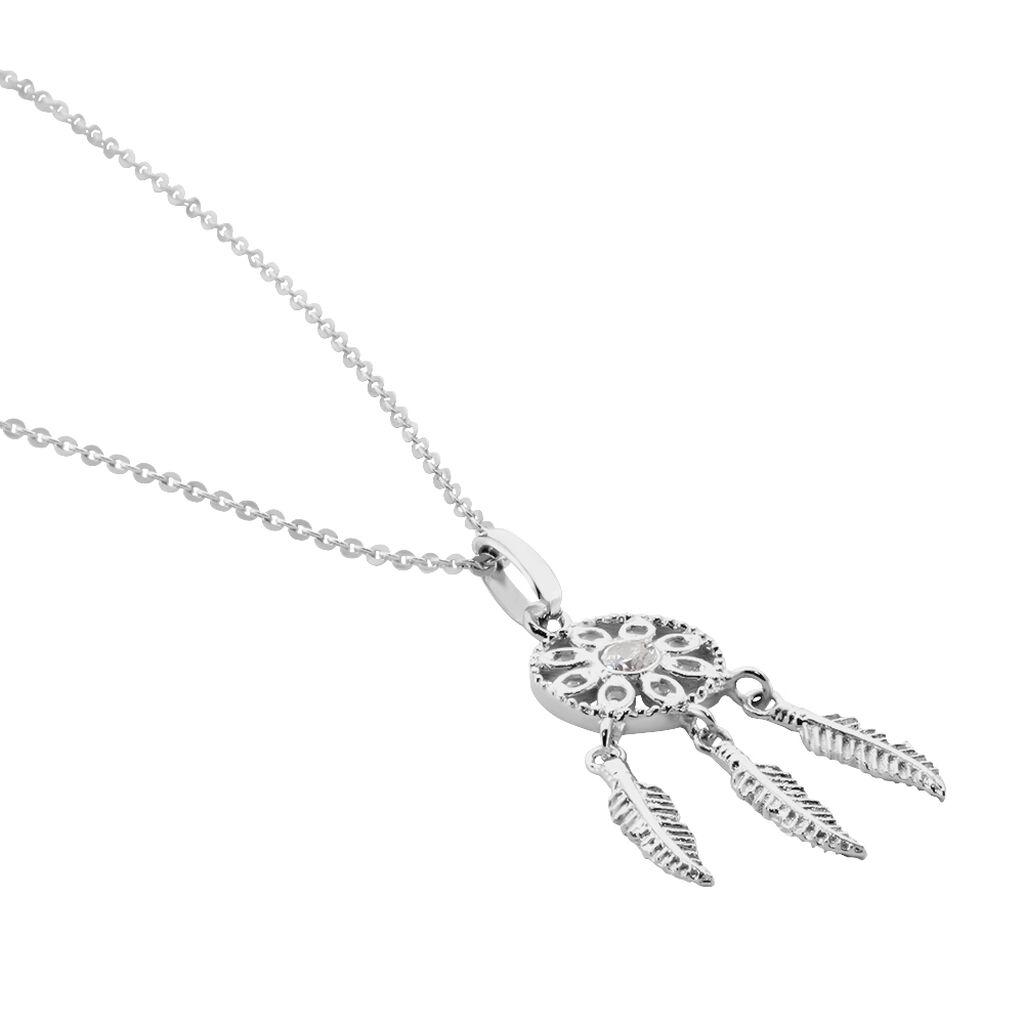 Collier Ioannina Argent Blanc Oxyde De Zirconium - Colliers fantaisie Femme | Histoire d&rsquo;Or