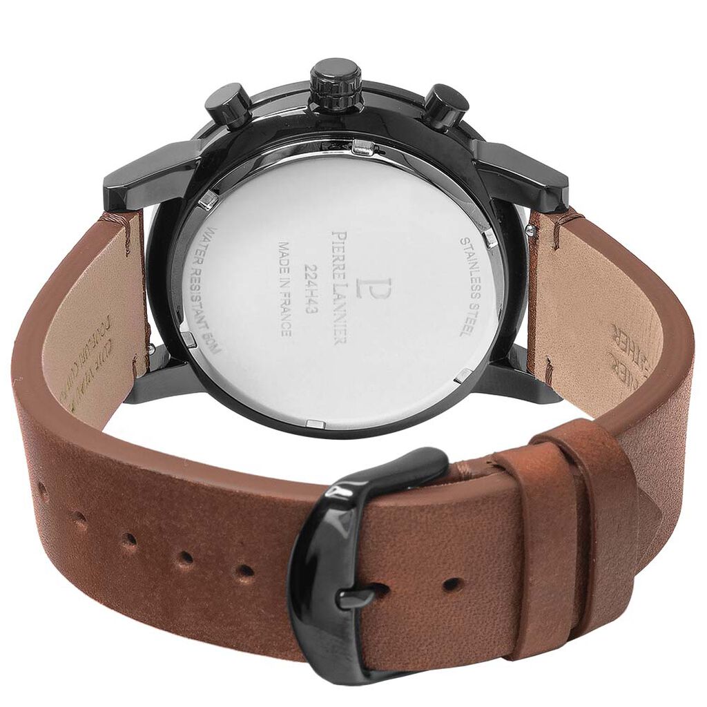 Montre Pierre Lannier Criterium Noir - Montres Homme | Histoire d’Or
