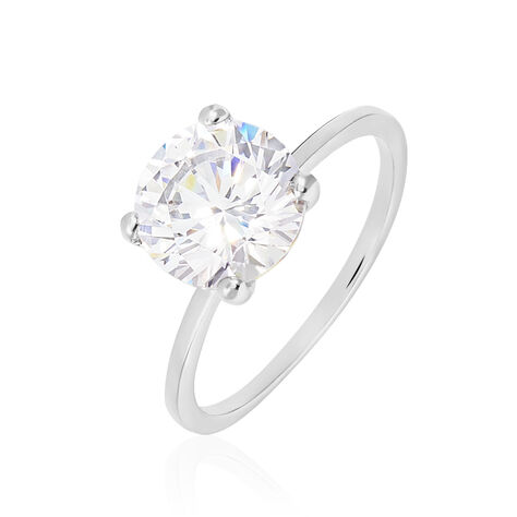 Bague Solitaire Gatiane Argent Oxyde De Zirconium - Bagues solitaires Femme | Histoire d&rsquo;Or