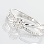 Bague Kuta Or Blanc Diamant - Bijoux Femme | Histoire d&rsquo;Or