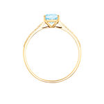 Bague Solitaire Crista Or Jaune Topaze Et Oxyde - Bagues solitaires Femme | Histoire d&rsquo;Or