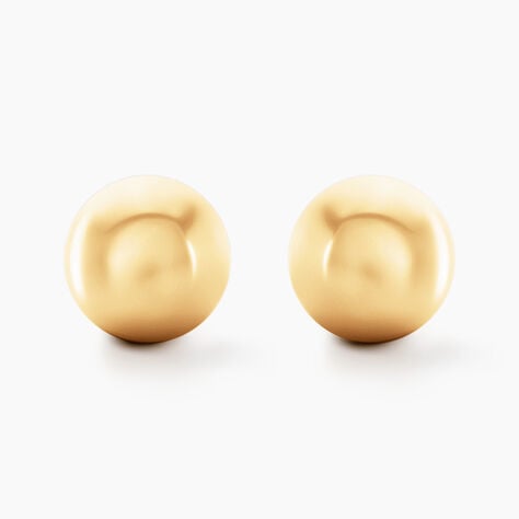 Boucles D'oreilles Puces Fidelia Boule Or Jaune - Clous d'oreilles Femme | Histoire d’Or