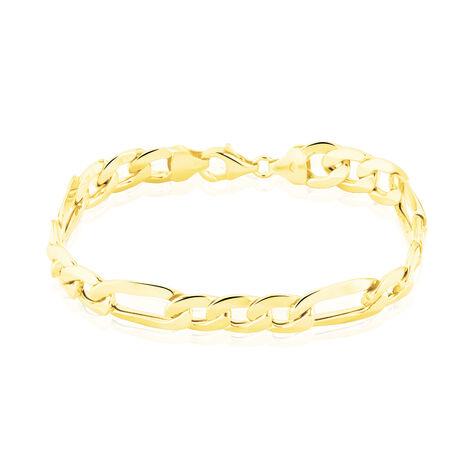 Bracelet Or Jaune Maille Alternée - Bracelets chaîne Homme | Histoire d’Or