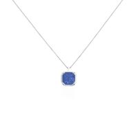 Collier Mani Argent Blanc Lapis Lazuli
