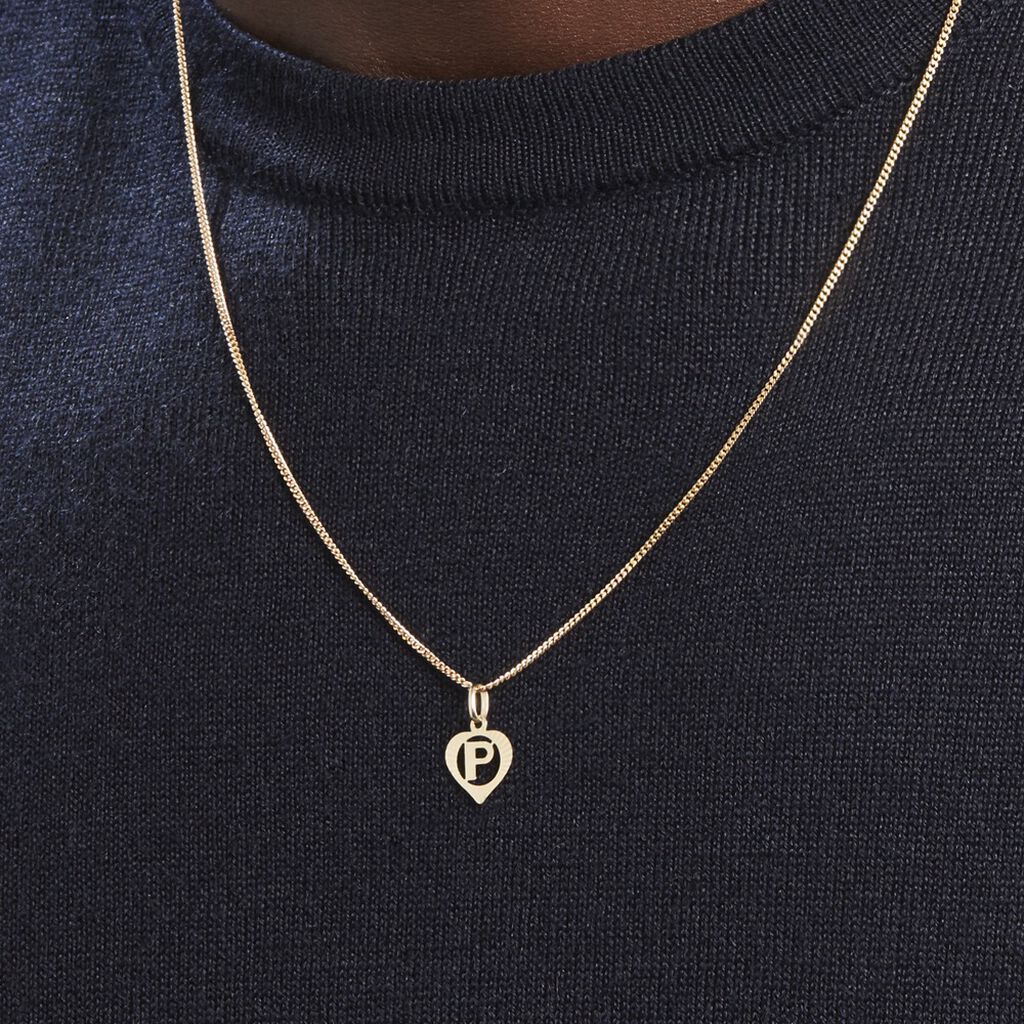 Pendentif Eudocie Coeur Lettre Or Jaune - Pendentifs Famille | Histoire d’Or