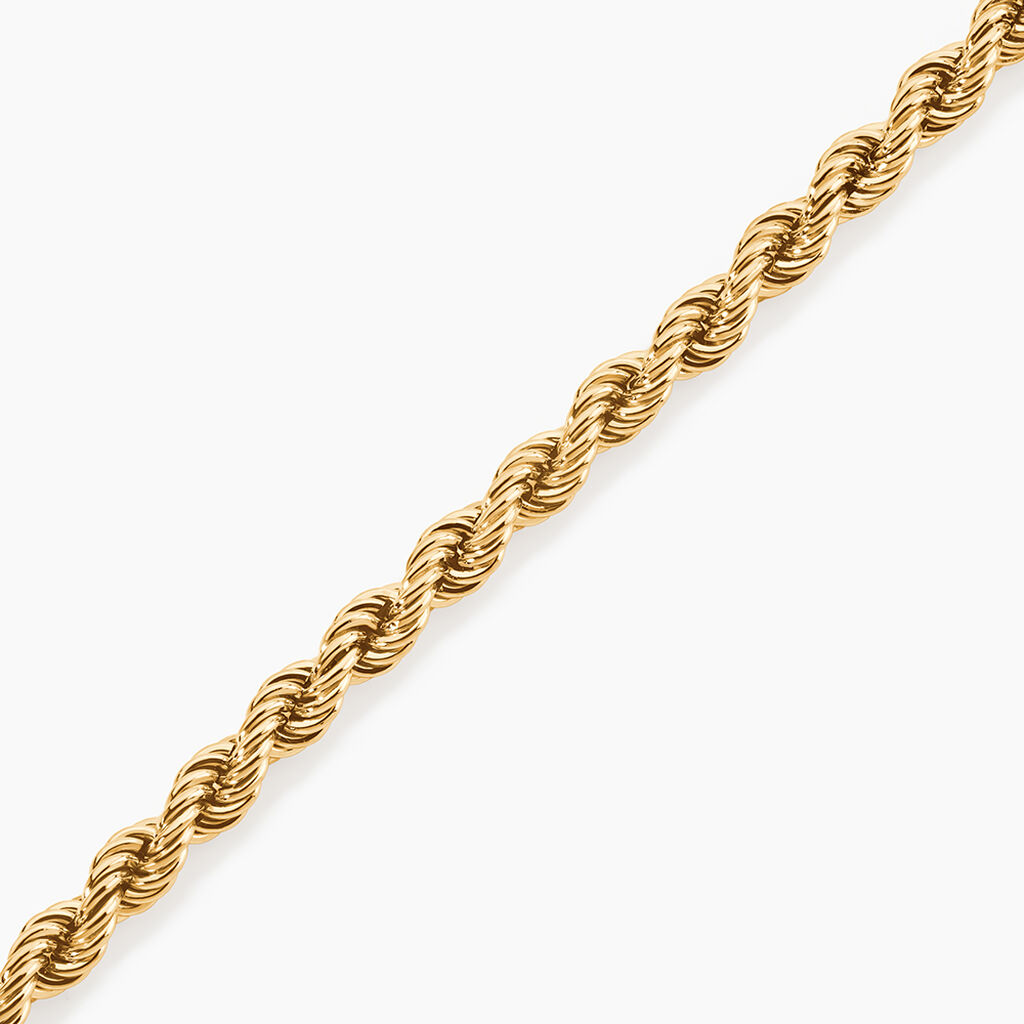 Bracelet Cordelia Maille Corde Or Jaune - Bracelets cha&icirc;ne Femme | Histoire d&rsquo;Or