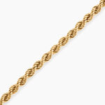 Bracelet Cordelia Maille Corde Or Jaune - Bracelets cha&icirc;ne Femme | Histoire d&rsquo;Or