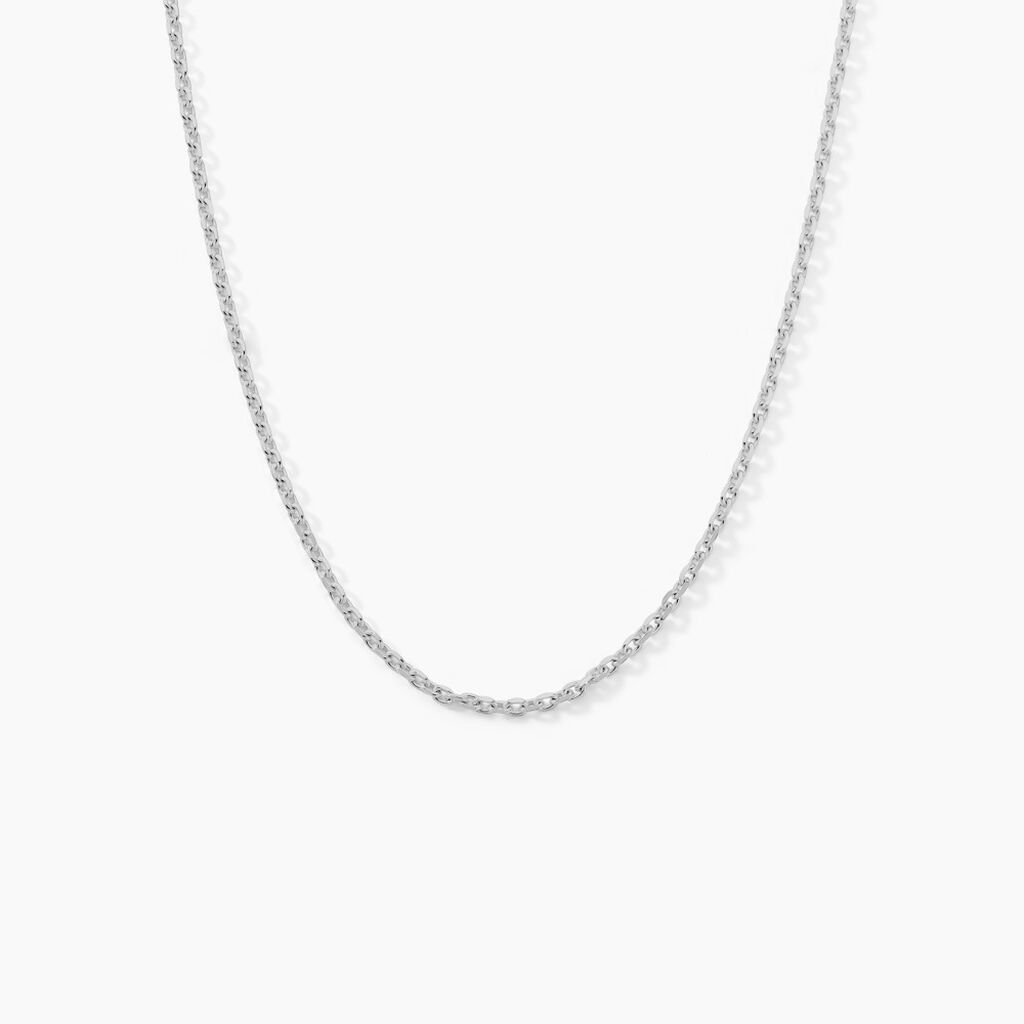 Chaîne Claudine Maille Forçat Argent Blanc