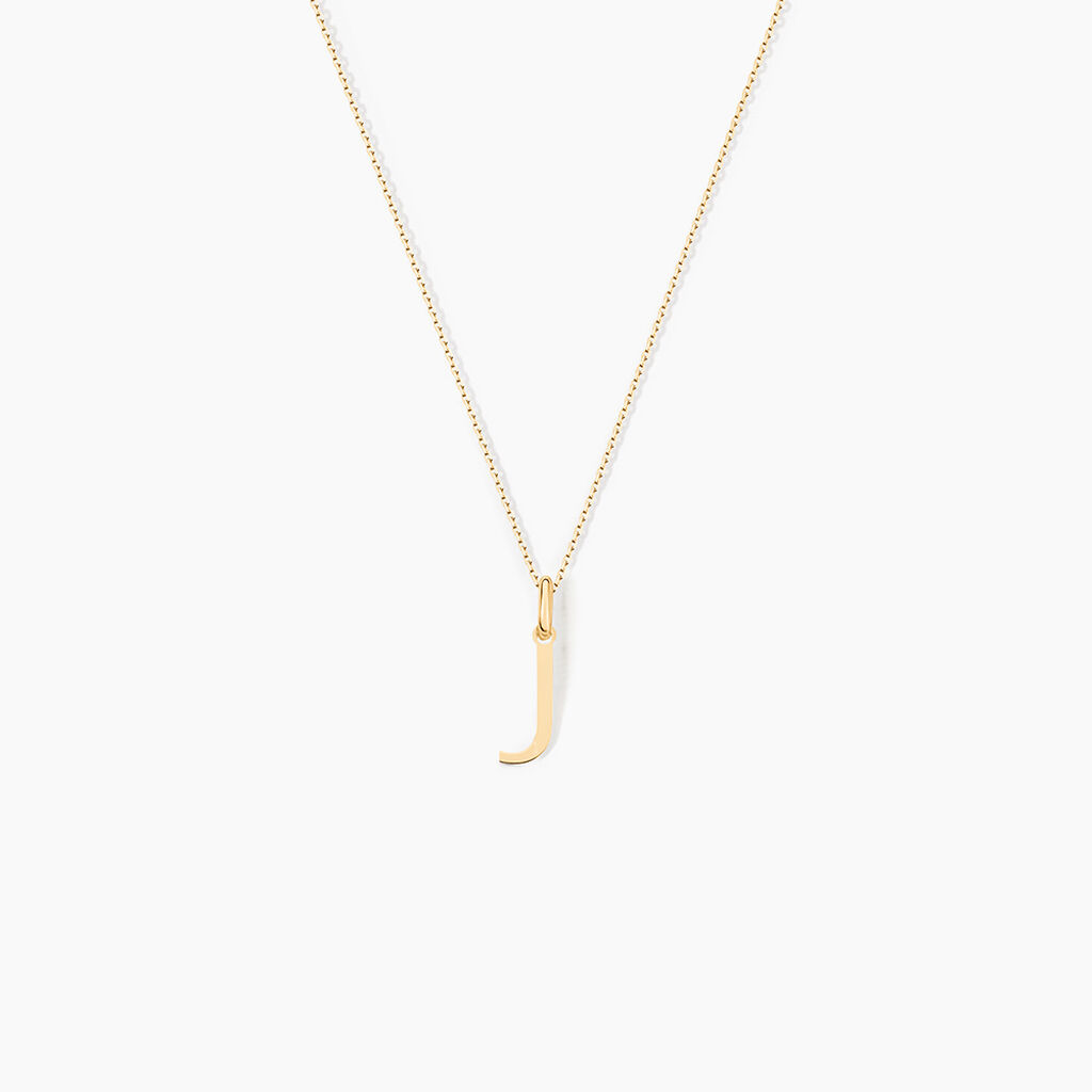 Pendentif Ionia Lettre Or Jaune - Pendentifs Famille | Histoire d’Or