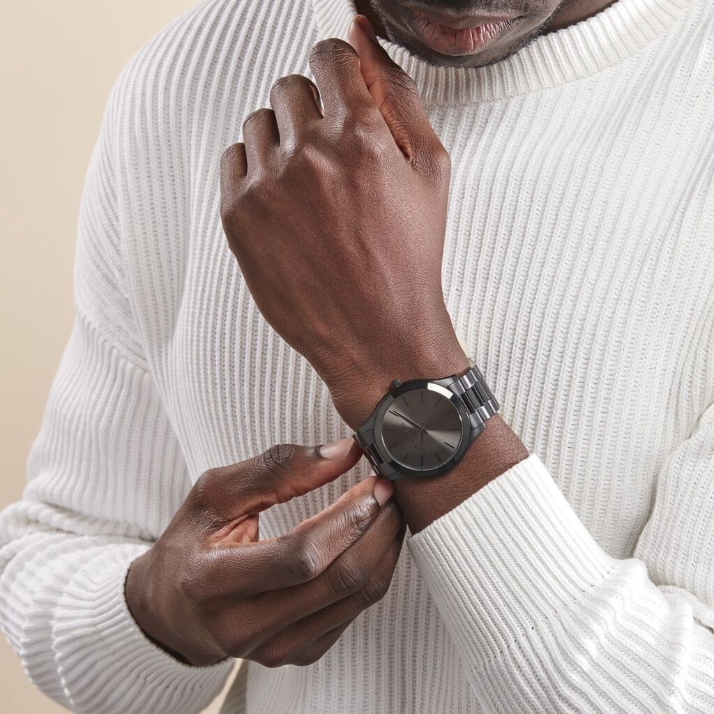 Montre Michael Kors Slim Runway Noir - Montres Homme | Histoire d’Or