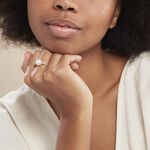 Bague Olivia Argent Rose Perle De Culture Et Oxyde De Zirconium - Bagues solitaires Femme | Histoire d&rsquo;Or