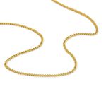 Cha&icirc;ne Ixia Maille Gourmette Diamantee Or Jaune - Chaines Femme | Histoire d&rsquo;Or