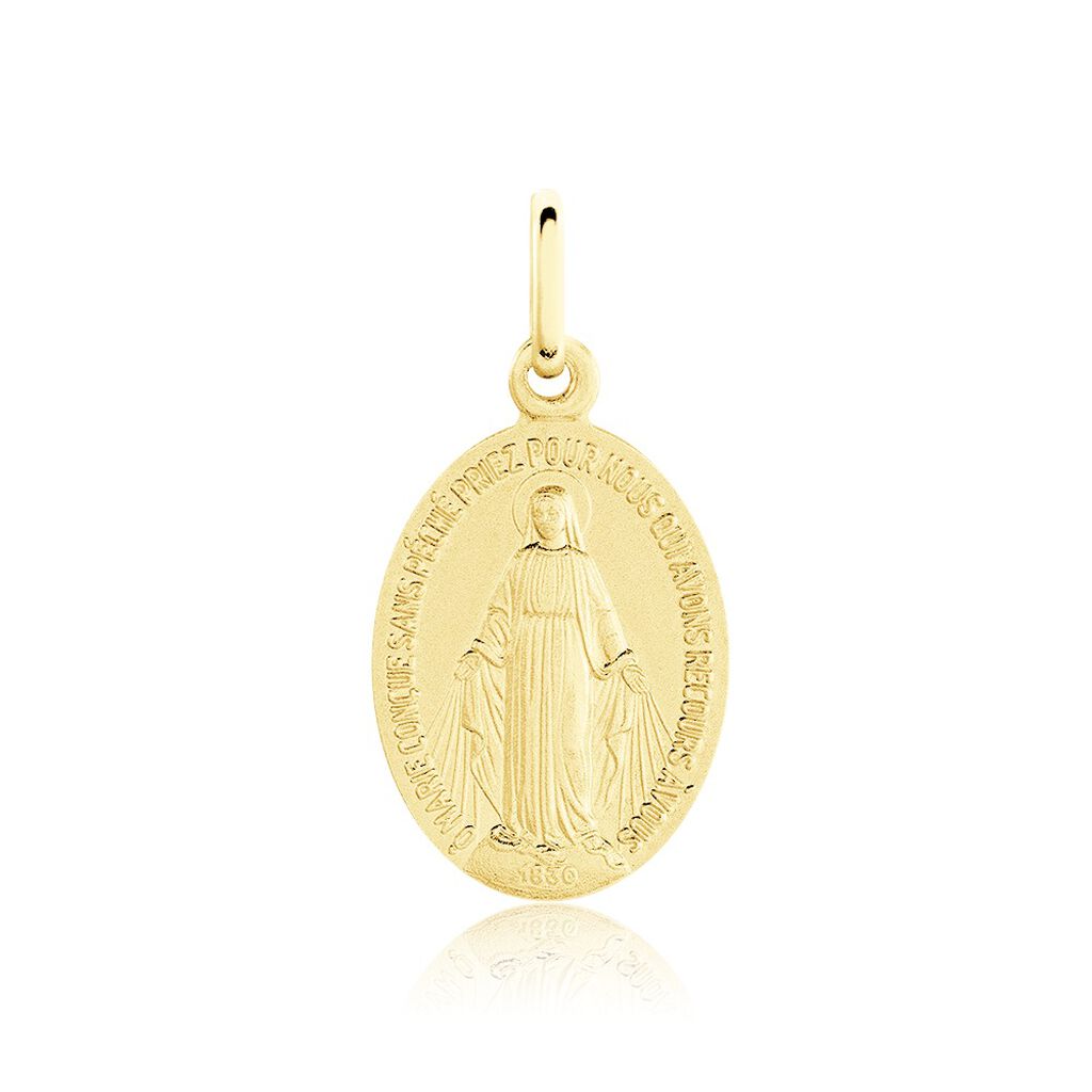 Pendentif Marie Or Jaune - Pendentifs Baptême Famille | Histoire d’Or